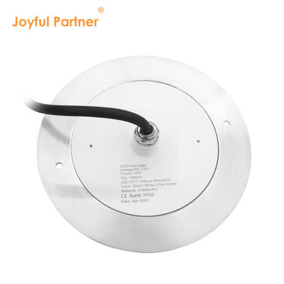 DC12V Постоянное напряжение 10W Подводные подводные светодиодные бассейнные фонари 160 * 7,5 мм с дистанционным управлением APP