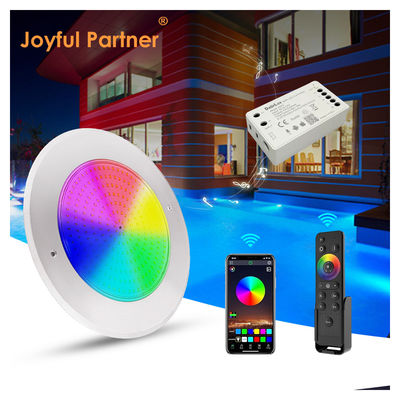 18W 316SS Подводная стена LED бассейна 230MM DC12V 252pcs SMD2835 Теплое белое Постоянное напряжение