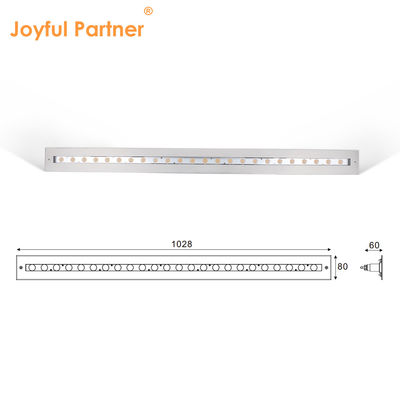 IP68 Подводный линейный свет из нержавеющей стали 316 24W LED DALI Сглаживаемый с пластиковым монтажным ручкой