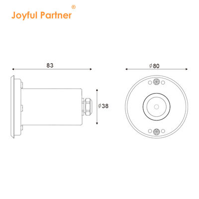 Светодиодный мини водонепроницаемый маркер 1W 12V DC 8° Узочный угол луча IP68 Наружное освещение