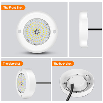6W RGB LED Светильник для бассейна IP68 Водонепроницаемый AC12V Материал корпуса ABS Диаметр 110 мм 152 мм
