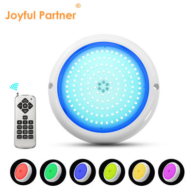 Световой бассейн для бассейна IP68 Цветоизменяющийся AC12v смола заполненная плоская RGB поверхность Монтируется 180 мм диа