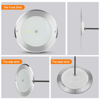 SUS316 Покрытие установлено IP68 DC12V 3000K Подводное светодиодное освещение пруда SPA