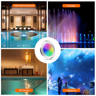 SUS316 Покрытие установлено IP68 DC12V 3000K Подводное светодиодное освещение пруда SPA