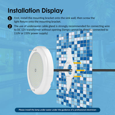 Радостный бассейн 12в AC обновление SMD чип RGB цвет IP68 Все ПК один набор дизайн для бетонного бассейна