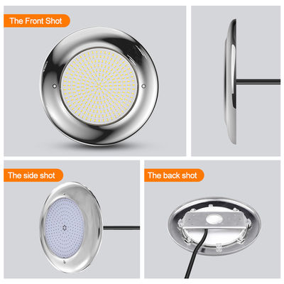 Светодиодный PAR56 бассейн 18W 35W IP68 водонепроницаемая AC12V нержавеющая сталь Для открытых бассейнов