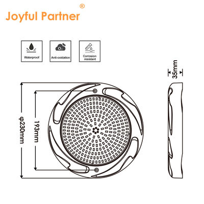 35 Вт светодиодное освещение бассейна для бетонного бассейна SPA 230 * 35 мм ABS материал AC12V RGB RGBW