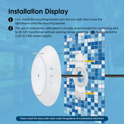 18W Par56 LED бассейн подводный бассейн подводный бассейн подводный бассейн AC 12V RGB для садов