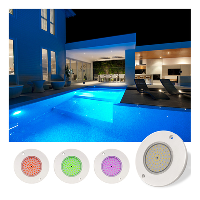 Подводные светильники для бассейна DC12V 10W IP68 Полностью пластиковые RGB 100% синхронное управление