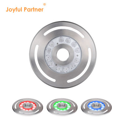Внешний IP68 DMX RGB 24V Погружаемый 9X3w LED Подводный фонтан Танцующий свет Нержавеющая сталь 316L С диаметром 285 мм