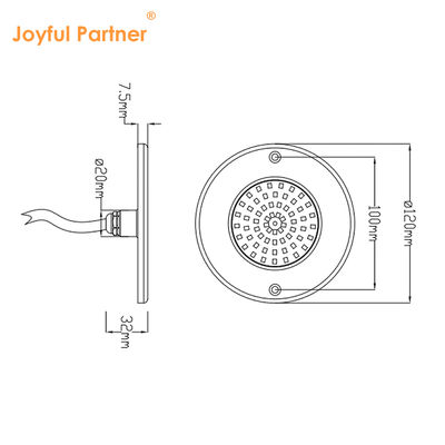 Подводные светодиодные бассейны IP68 водонепроницаемый RGB дистанционное управление ABS материал Ультра тонкий тип