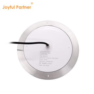 IP68 Светодиодный светильник PAR56 для бассейна RGB, смена цвета, 12 В постоянного/переменного тока, 35 Вт, диаметр 280 мм, SMD2835, 432 шт., с цветной упаковкой