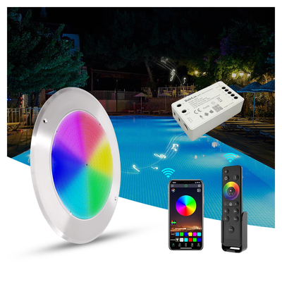 IP68 Светодиодный светильник PAR56 для бассейна RGB, смена цвета, 12 В постоянного/переменного тока, 35 Вт, диаметр 280 мм, SMD2835, 432 шт., с цветной упаковкой