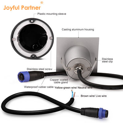 Круглый светодиодный светильник для лестницы 1 Вт 2 Вт, литой алюминиевый корпус, настенный, для наружного коридора