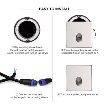 Круглый светодиодный светильник для лестницы 1 Вт 2 Вт, литой алюминиевый корпус, настенный, для наружного коридора