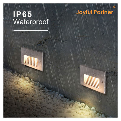 Новый прямоугольник 3W SMD2835 светодиодные шаговые огни 170 * 106 мм AC100-240V Белый цвет 3000K