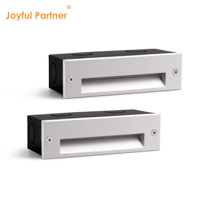 IP65 3W Светодиодный ступенчатый светильник, встраиваемый, 145*45 мм, Osram SMD LED, одноцветный, алюминий, стекло, с зажимами