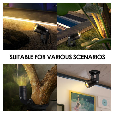 Joyful Partner Светодиодные садовые прожекторы для улицы 6 Вт COB DC12V/DC24V 3000K Теплый белый для дорожек в саду