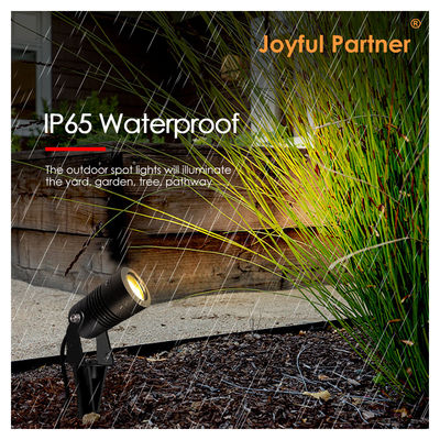 Joyful Partner Светодиодные садовые прожекторы для улицы 6 Вт COB DC12V/DC24V 3000K Теплый белый для дорожек в саду