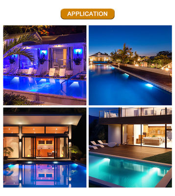 IP68 Подводное освещение RGB цвет из нержавеющей стали 316L 6 * 2W DC24V DMX 512 Управляемый для водных штор