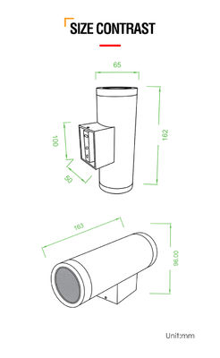 Светодиодный настенный светильник Cree COB 10W, современный стиль, алюминиевый корпус, светодиодные уличные настенные светильники