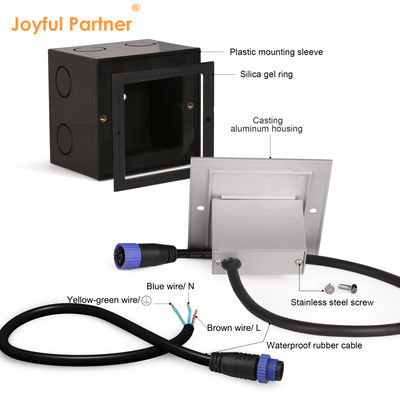 Высоковольтные светодиодные шаговые светильники IP65 водонепроницаемые наружные настенные светильники