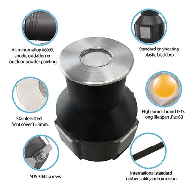 Водонепроницаемые 3000K светодиодные подпольные подсветки подпольные осветительные устройства