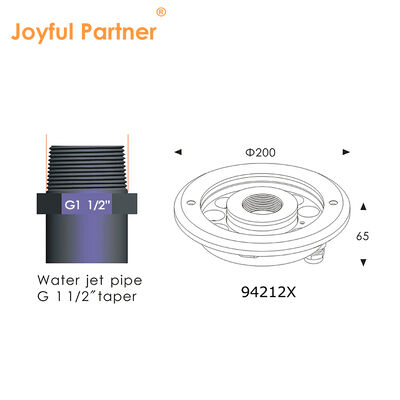 LED 12V 24V Fountain Underwater Light IP68 Stainless Steel RGB Water Jet Structure Waterproof Color Change External Control