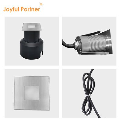LED Underground Lights 3W Square Shape 304 or 316 Stainless Steel 45*45MM Frame Aluminium Die Cast Body