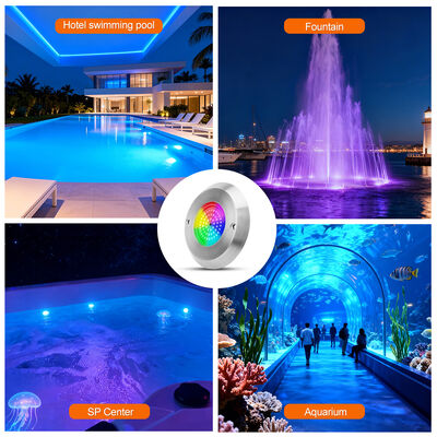 6W Ultra Slim Underwater PAR56 Pool Lamp SMD LED 2835 водонепроницаемая 110x34MM DC12V/AC12V