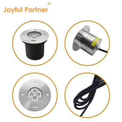 Подводный встраиваемый светильник из нержавеющей стали 316 с лицевой панелью из морского материала диаметром 110 мм