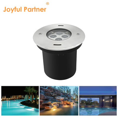 Подводный светодиодный светильник, встраиваемый, 4*2.5W RGB3in1 DMX, 24 Вольт, IP68, корпус из нержавеющей стали