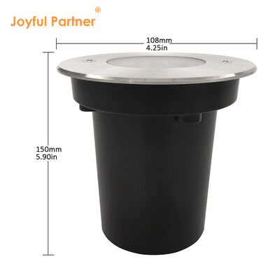 Светодиодный встраиваемый грунт светильник 3W 6W водонепроницаемый DIA108MM алюминиевый корпус с крышкой из нержавеющей стали