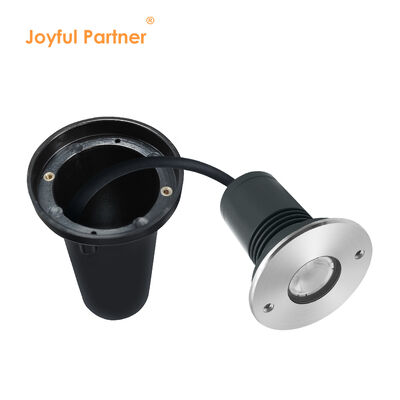 Светодиодные грунтовые светильники антибликовые 1Вт 24В DC Теплый белый 3000K с сотовой конструкцией