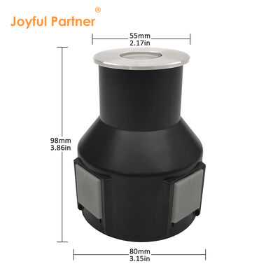 Наружные погребенные подпольные огни DC24V Встроенный драйвер DIA55MM 3W 3000K IP67 Для применения в саду