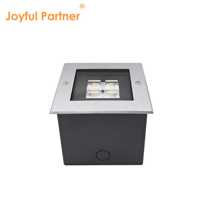 Квадратная подпольная подсветка на палубе 125 * 125 мм ADC12 Алюминиевый корпус высокого SMD LED с глубоким дизайном противоотражания