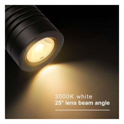 LED Garden Spot Lights IP65 14W Cree COB DC24V AC 220V DIA68MM With Anti Glare Hood