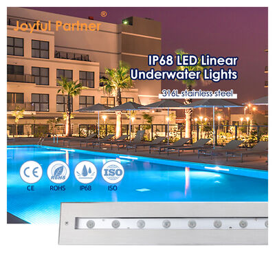 Подводный линейный светильник DC12V нержавеющая сталь 316 DMX 512 RGB 12W 24W Длина 628 мм для водопада