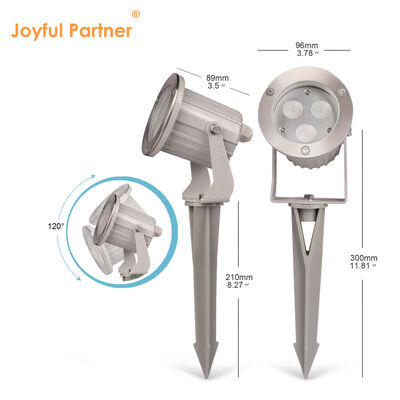 Светодиодные садовые прожекторы IP65 из алюминия с цоколем GU10 и кабелем 0,5 м для наружного освещения дорожек