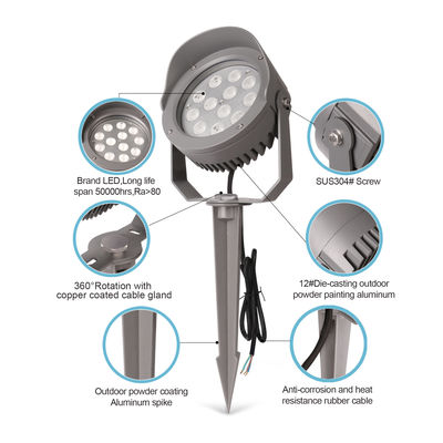 DMX512 Красочные наружные светодиодные деревья 12W 24W 36W IP65 Rgb Spike Lights