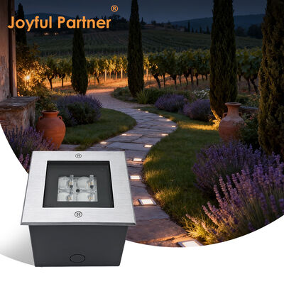 Квадратная подпольная подсветка на палубе 125 * 125 мм ADC12 Алюминиевый корпус высокого SMD LED с глубоким дизайном противоотражания