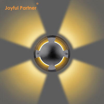 Боковой светодиодный встраиваемый светильник с крышкой из нержавеющей стали, 10 Вт, OSRAM SMD, диаметр 172 мм, с монтажной гильзой из АБС-пластика