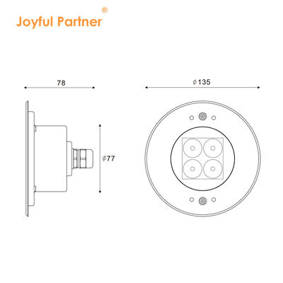 Подводные светильники для бассейна Новый дизайн Нержавеющая сталь 316L Наружный встраиваемый светодиодный светильник 4 Вт